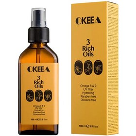 تصویر سه روغن Rich Oils اُکیا حجم 100 میل 