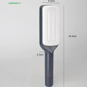 تصویر برس مو جادویی با قابلیت خودکار تخلیه مو رنگ مشکی 