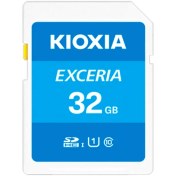 تصویر مموری کارت کیوکسیا مدل LNEX1L032GG4 Class10-U1 100MB/s با ظرفیت 32 گیگابایت KIOXIA EXCERIA SD Memory Card LNEX1L032GG4 Class10-U1 100MB/s 32GB