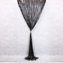 تصویر پرده تزیینی مدل لیزری رشته ای متالایز رنگی 