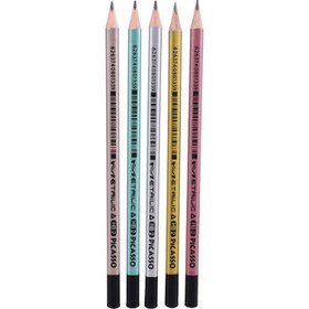 تصویر مداد مشکی پیکاسو Picasso Metallic بسته 12 عددی Picasso Metallic Black Pencil Pack Of 12