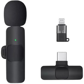 تصویر میکروفون یقه ای مدل k8 دو کاربره K8 Dual Microphone