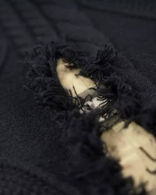 تصویر بلوز بافت گپ زنانه آستین طرح دار - سایزXL Baft