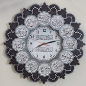 تصویر ساعت دیواری طرح مذهبی مدل ماهگل ماهگل
