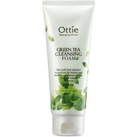 تصویر فوم پاک کننده سری Green Tea حجم 150میل اوتی Ottie Green Tea Cleansing Foam 150ml