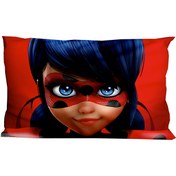 تصویر روبالشی کودک هزاردستان طرح دختر کفشدوزکی مدل rob169 