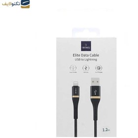 تصویر کابل لایتنینگ ویوو مدل ED-100 طول 1.2 متر WIWU ED-100 Lightning to USB cable 1.2m