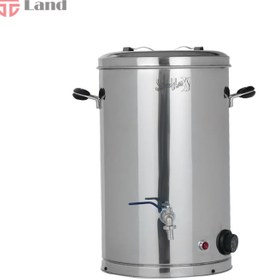 تصویر سماور برقی 20 لیتری دنیای استیل مدل دو جداره نگیر 304 Duniya Steel 20 liter electric samovar double wall model 304 Negir