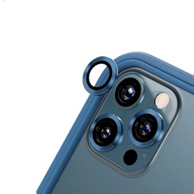 تصویر محافظ لنز دوربین Q.Y مدل رینگی مناسب برای گوشی موبایل اپل 12تا 13 پرومکس - آبی ا QY-RING QY-RING