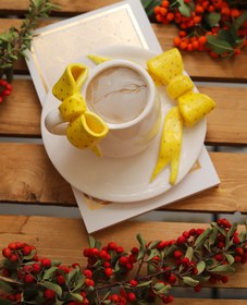 تصویر ست پاپیون زرد 