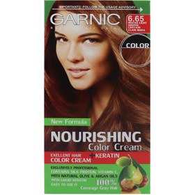 تصویر کیت رنگ مو مغذی زنانه گارنیک شماره 6.65 ا Nourishing Hair Color Kit No5.65 Nourishing Hair Color Kit No5.65