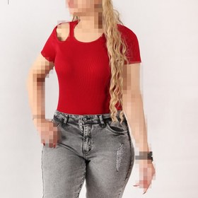 تصویر بادی آستین کوتاه کبریتی 