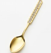 تصویر قاشق چایخوری طلایی bs662 