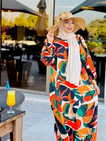 تصویر مانتو کژال نارنجی 