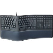 تصویر کیبورد ارگونومیک رپو NK8800 Rapoo NK8800 Wired Ergonomic Keyboard