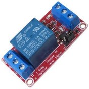 تصویر ماژول رله یک کاناله ۱۲ ولت با اپتوکوپلر 