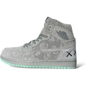 تصویر کتانی نایکی ایر جردن ۱ ساقدار مدل Kaws 