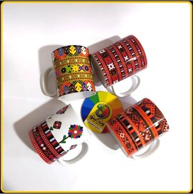 تصویر ماگ زیبا با طرح بلوچی 