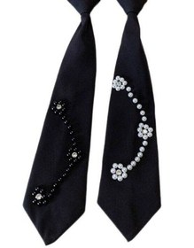 تصویر کراوات دخترانه مرواریدی 