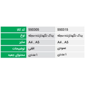 تصویر یدک نگهدارنده مجله افقی و عمودی تاریفولد 