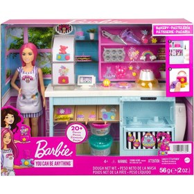 تصویر ست بازی نانوایی باربی من می‌توانم باشم برند mattel Barbie I Can Be Bakery Playset