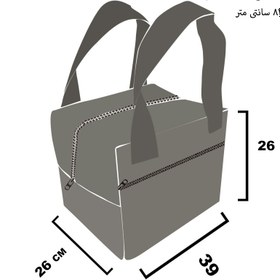 تصویر ساک مسافرت طرح ارکیده 