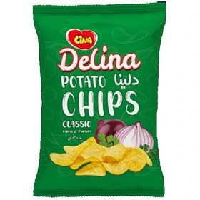 تصویر لینا چیپس پیاز جعفری 52گرم 