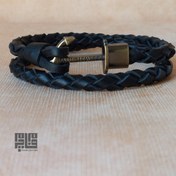 تصویر دستبند بافت مردانه کد DM002 