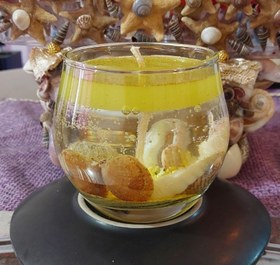 تصویر شمع تنگی ژله ای دریایی صدفی to/Li - لیمویی candle_panah