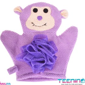 تصویر لیف حمام کودک ترانه طرح میمون 