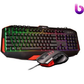 تصویر کیبورد و ماوس باسیم گیمینگ Tsco مدل GKM 8205 ا TSCO GKM 8205 RGB Wired Gaming Keyboard and Mouse TSCO GKM 8205 RGB Wired Gaming Keyboard and Mouse