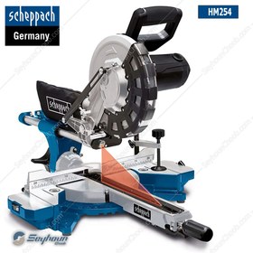 تصویر فارسی بر کشویی 255 میلی‌ متری شپخ مدل 5901216901 - HM254 Scheppach 5901216901 - HM254 Miter Saw