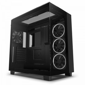 تصویر کیس کامپیوتر ان زی ایکس تی مدل H9 Elite Matte Black NZXT H9 Elite Matte Black Mid Tower Computer Case