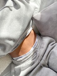 تصویر ست نیم تنه و شورت تمام نخ کلوین کلاین گلبهی 