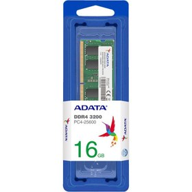 تصویر رم لپ تاپ ADATA SODIMM 3200 ظرفیت 16 گیگابایت DDR4 