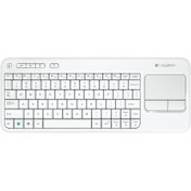 تصویر کیبورد بیسیم لاجیتک مدل کی 400 پلاس همراه با تاچ پد K400 Plus Wireless Touch Keyboard