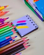 تصویر مداد رنگی ۲۴ رنگ پیکاسو - طرح موش کور 