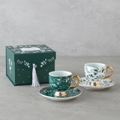 تصویر ست فنجان قهوه خوری 2 نفره انگلیش هوم مدل Leafscape 