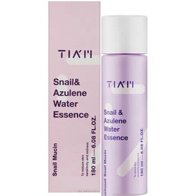 تصویر واتر اسنس آبرسان و ترمیم کننده حلزون و آزولن تیام TIAM Snail & Azulene Water Essence