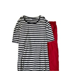 تصویر تیشرت راهراه کبریتی T_shirt