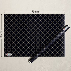 تصویر کاغذ کادو طرح مشکی کلاسیک بسته 2 عددی 