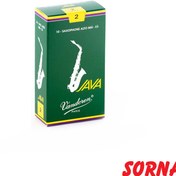 تصویر قمیش ساکسوفون آلتو سبز وندورن 2 VANDOREN JAVA ( یکی از ۱۰ عدد ) 