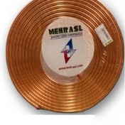 تصویر لوله مسی کلاف 50 متری سایز 6 - 1/4 اینچ کد copper pipe mehr asl 1/4