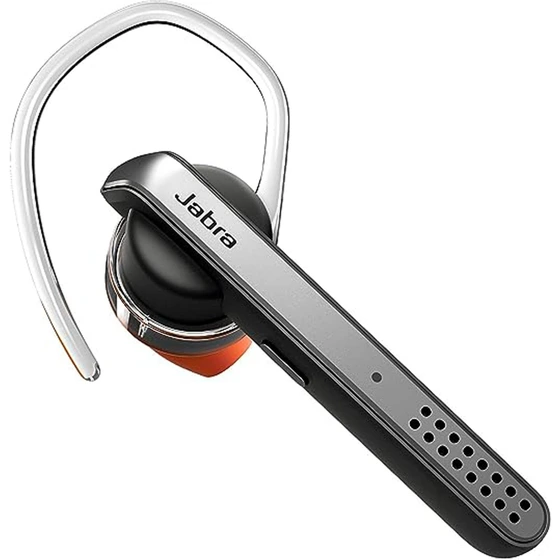 Amazon.com: Jabra Talk 45 黑色藍牙耳機,適用於高清免提通話,具有雙麥克風降噪,一鍵式語音激活和流媒體多媒體(翻新) :  手機和配件