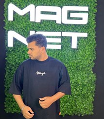 تصویر تیشرت لش طرح موتور مشکی 