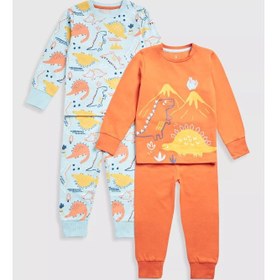 تصویر پیشبند دایناسوری - بسته ۲ عددی برند mothercare Dinosaur Pyjamas - 2 Pack