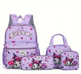 تصویر کیف ۴ تیکه طرح کرومی 