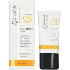 تصویر ضد آفتاب بی رنگ 50میل اس پی اف 50 راکوتن Racuten Tined Sunblock Cream 50ml