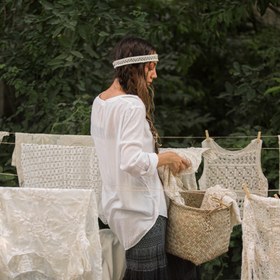 تصویر پیراهن نخی لنین 