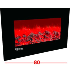 تصویر شومینه برقی 50*80 الیسان بدون هیتر و16رنگ - 16 رنگ elisan fireplace